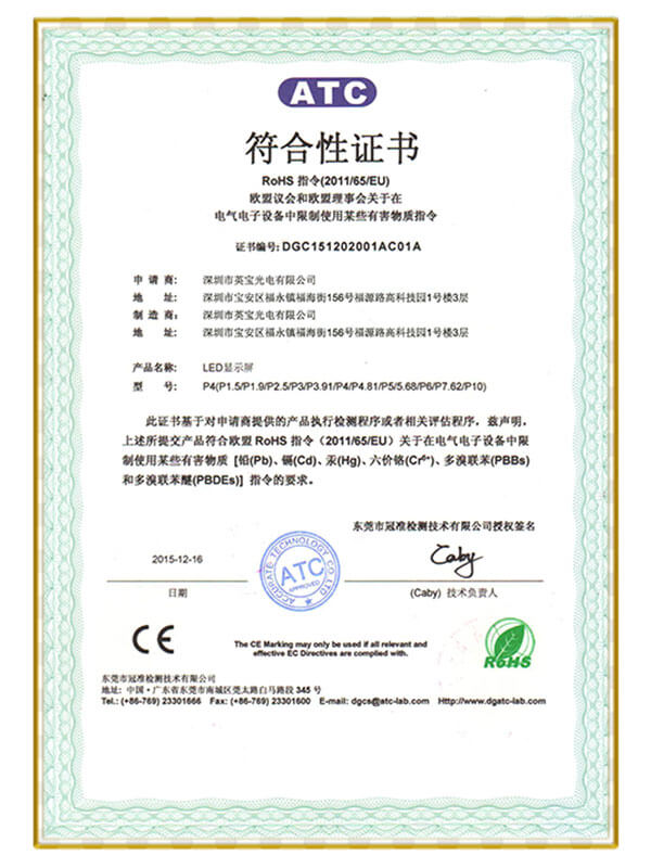 EU ATC Certificate